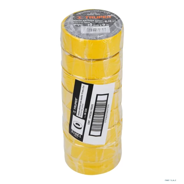 cinta-de-aislar-de-9-m-x-19-mm,-amarilla,-truper-13512