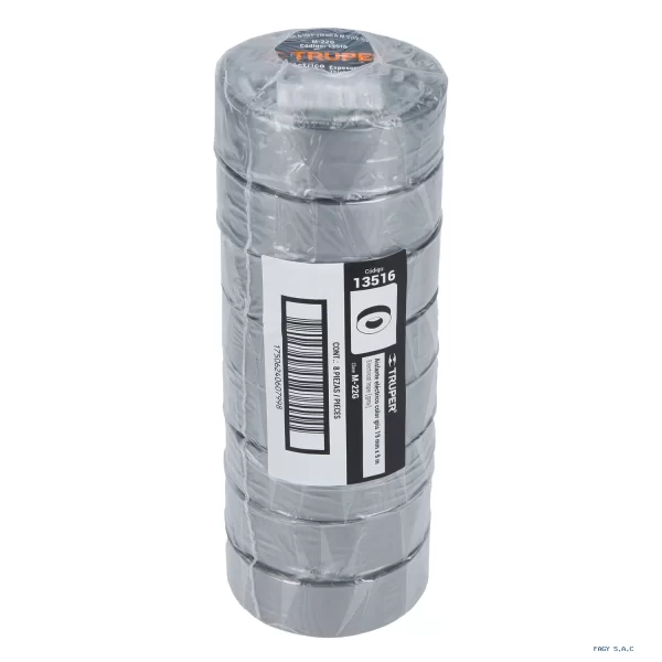 cinta-de-aislar-de-9-m-x-19-mm,-gris,-truper-13516